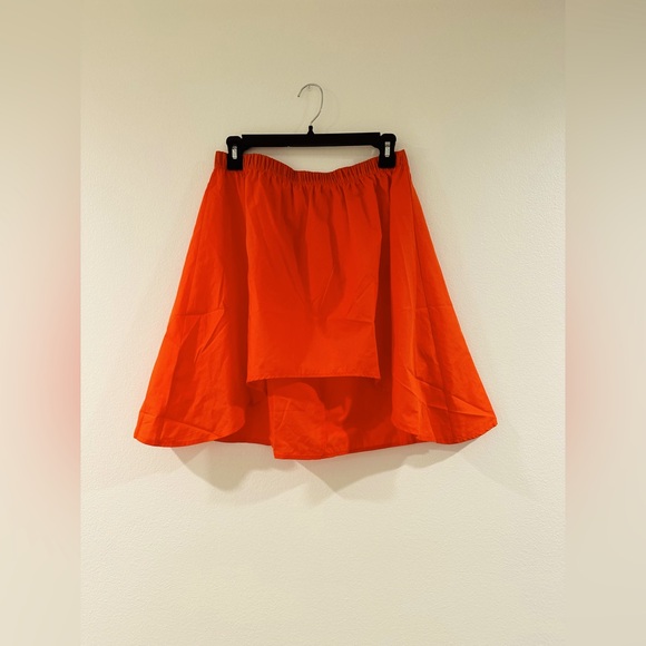 NWT Asymmetrical Short Front Longer Back Orange L size - Picture 2 of 4